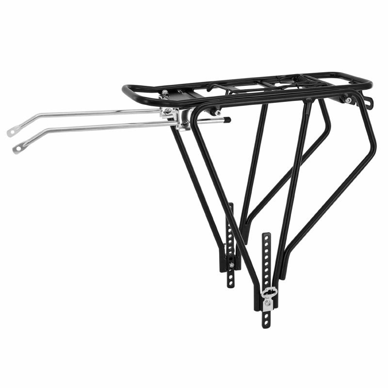 Porte-bagage vélo arrière à tringles P2R aluminium noir réglable pour fat bike 26"-27,5"-29" largeur 135-205 mm - vue 2