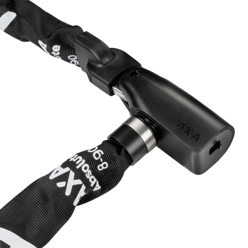Antivol velo chaine a cle Axa absolute diam 8 MM L0.90M noir - niveau protection eleve pour velo electrique - securite niveau 9-15 - vue 3