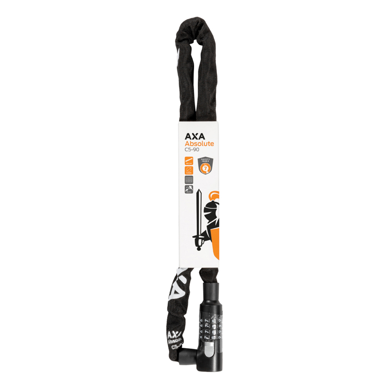 Chaîne antivol vélo AXA Absolute Code diamètre 5 mm longueur 0,90 m noir - vue 2