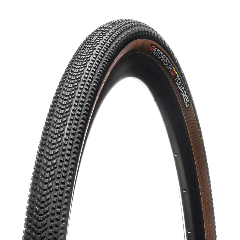 Pneu gravel Hutchinson Touareg Hardskin 700 x 40 Tubeless Ready tan noir-marron (40-622) - vue 2