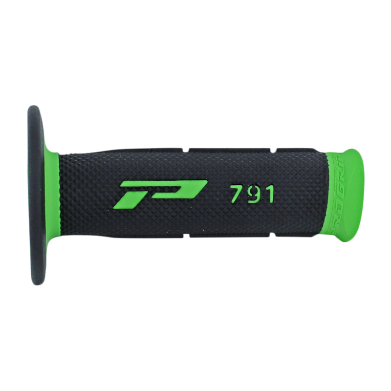 Revêtement poignée Progrip 791 double densité base vert-noir closed end 115 mm (paire) - vue 2