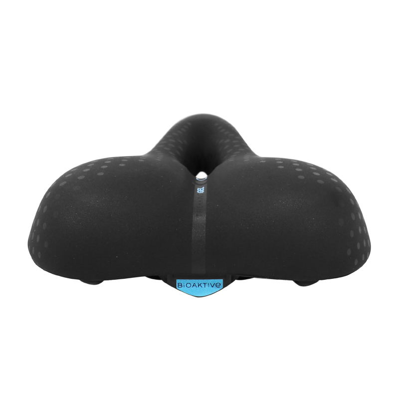 Selle San Marco Bioaktive Trekking Open Gel Unisex Noir Rail Acier 188x273mm 460g - vue 3