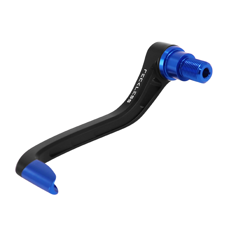 Protection levier de frein Reckless alu Yamaha 530 TMAX 2017-2019 noir-bleu droit - vue 2