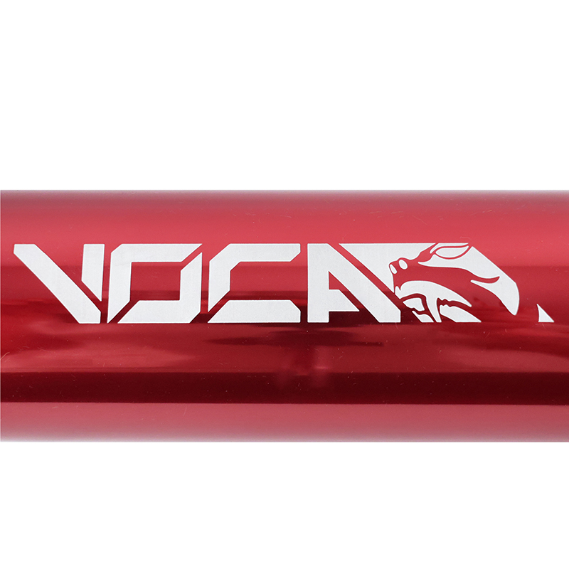Silencieux VOCA Racing chromé aluminium rouge Sherco 50 SM-R SE-R passage bas - vue 5