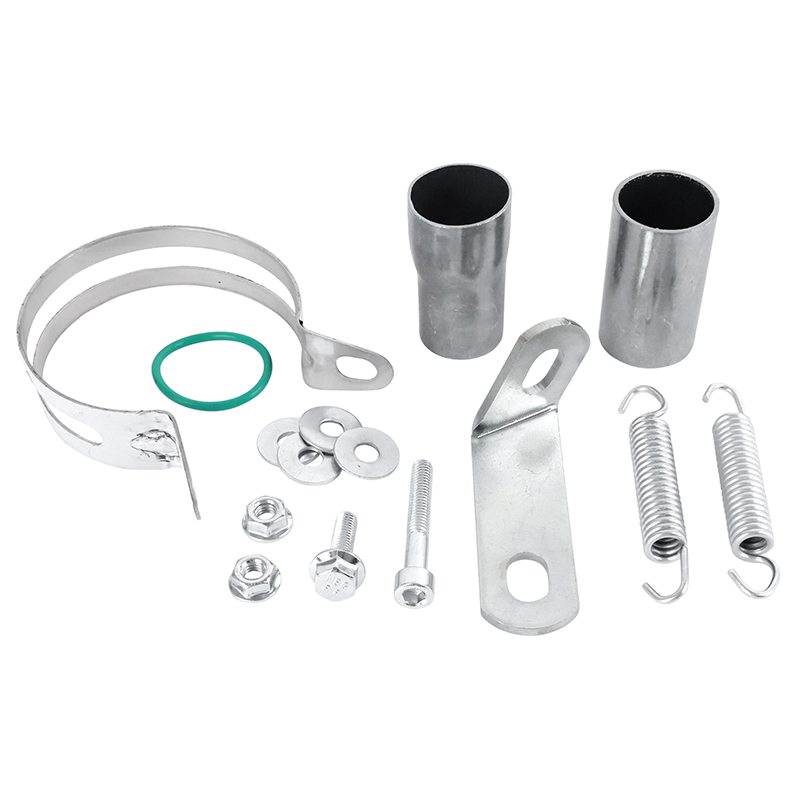 Silencieux VOCA Racing chromé aluminium rouge Sherco 50 SM-R SE-R passage bas - vue 6