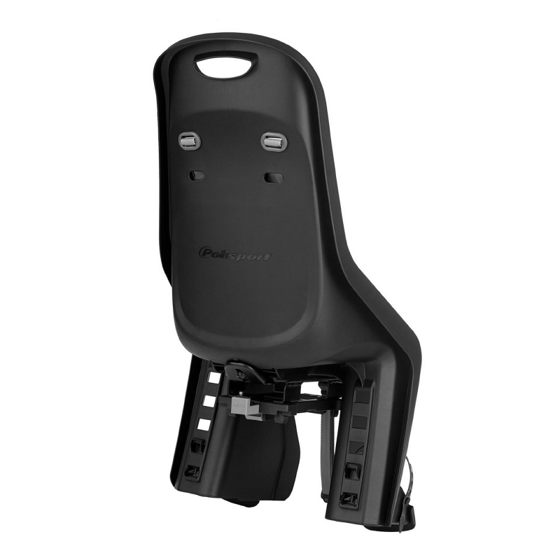 Porte bebe-siege enfant arriere Polisport a fixer sur porte bagage fixation etau bubbly maxi mik HD noir coussin gris (9 a 22KGS) homologue en 14344 compatible systeme " mik HD " uniquement - vue 4