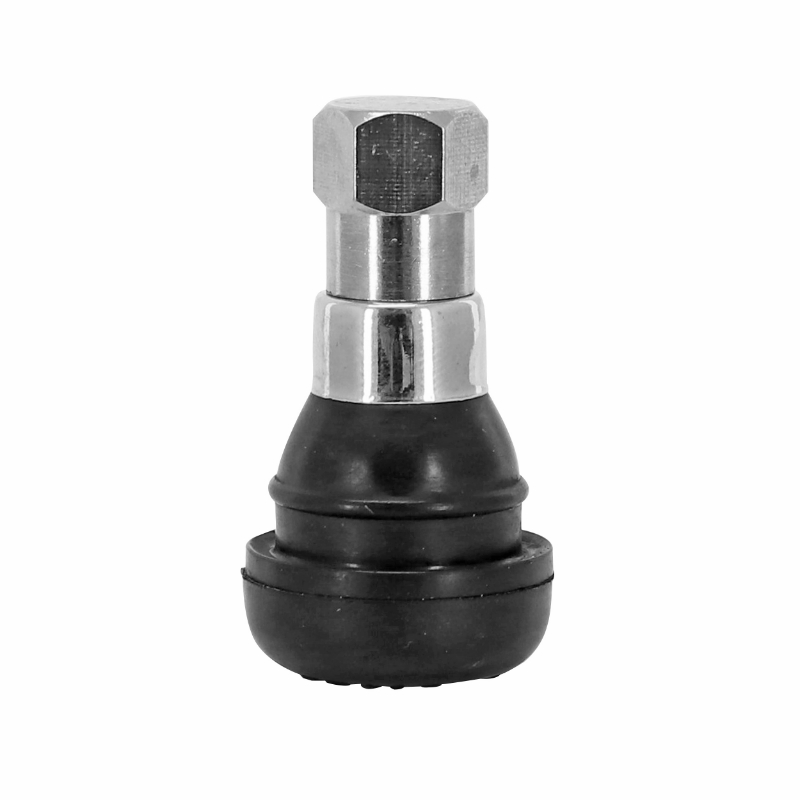 Valve de pneu tubeless droite TR412 33 mm manchon et bouchon laiton Sélection P2R - vue 2