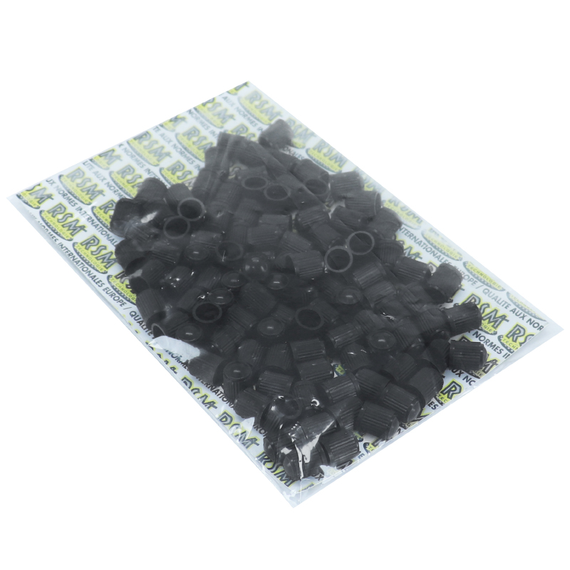 Bouchon de valve plastique noir standard (par 100) - vue 2