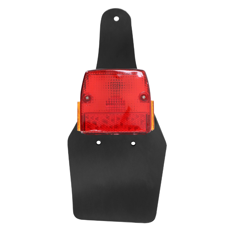 Feu arrière cyclo adaptable Peugeot 103 SP, SPX, RCX - MBK 51S rouge avec bavette Sélection P2R - vue 2