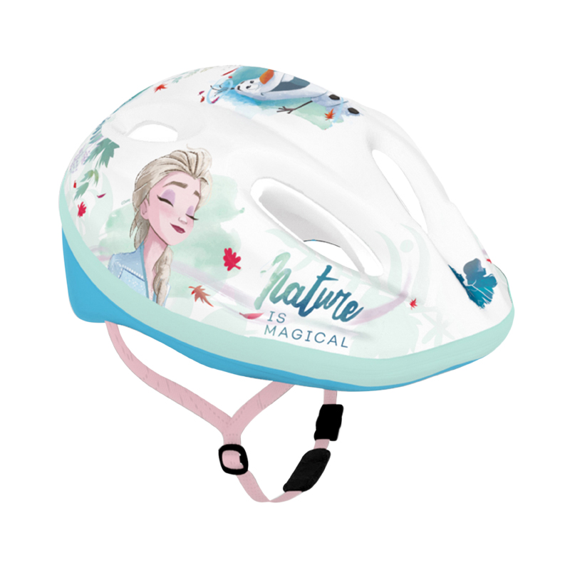 Casque vélo enfant Disney Frozen blanc taille 52-56