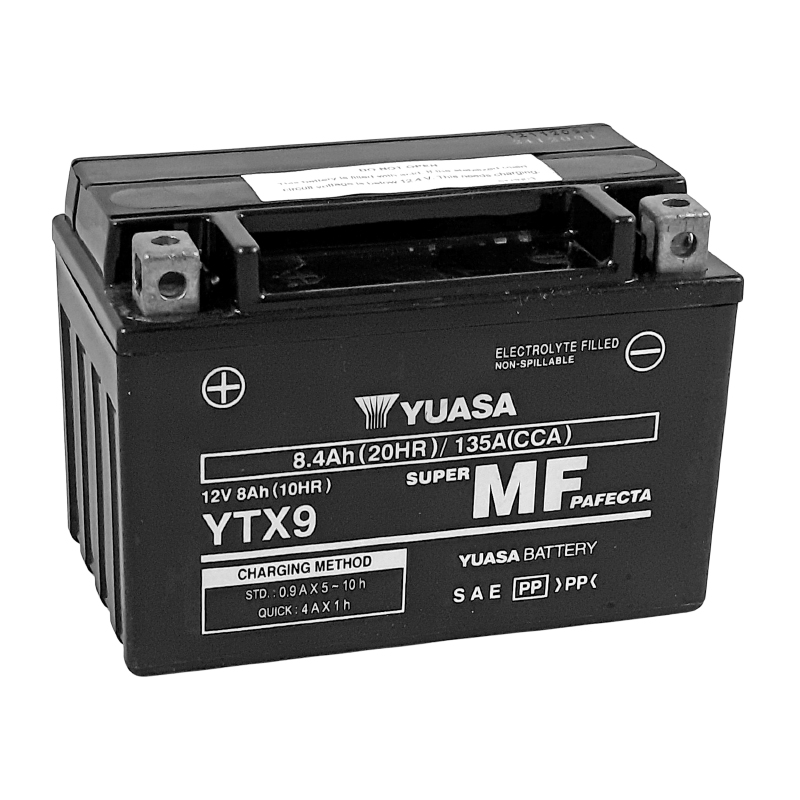 Batterie Yuasa YTX9 SLA AGM sans entretien - vue 3