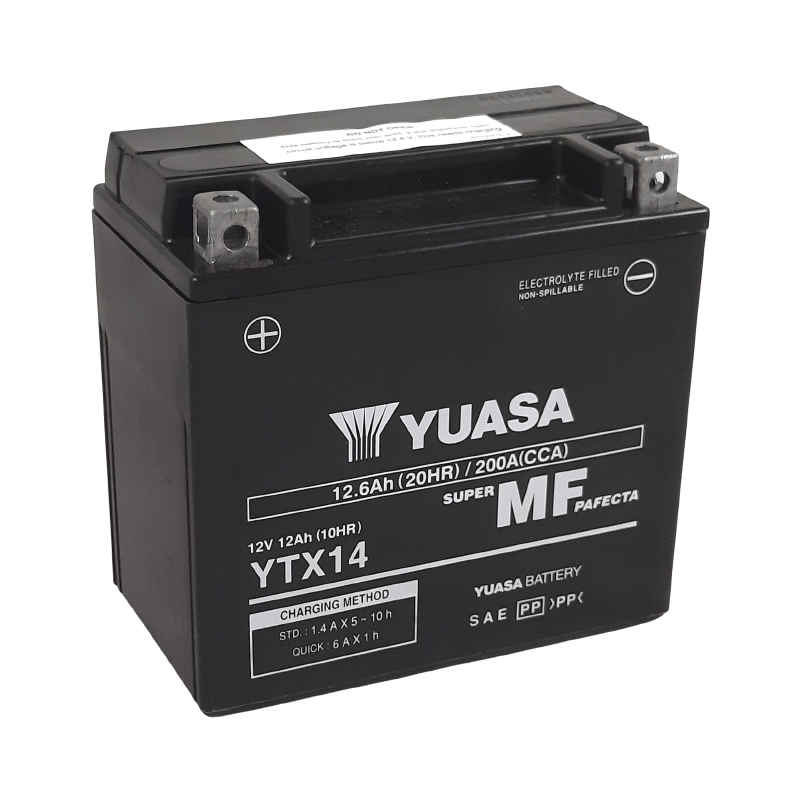 Batterie Yuasa YTX14 SLA AGM sans entretien - vue 3