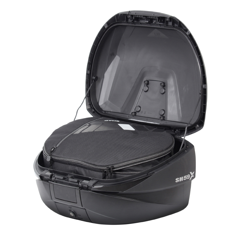 Top case Shad SH59X expandable aluminium 59L avec platine (3 volumes possibles 46-52-59L) contenance 2 casque integral (D0B59200) - vue 6