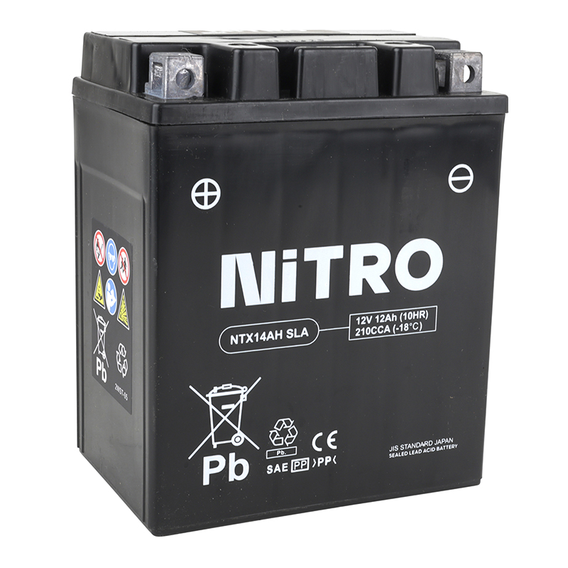 Batterie 12V 12 Ah NTX14AH Nitro SLA sans entretien prête à l'emploi (L134 x l89 x H166 mm)