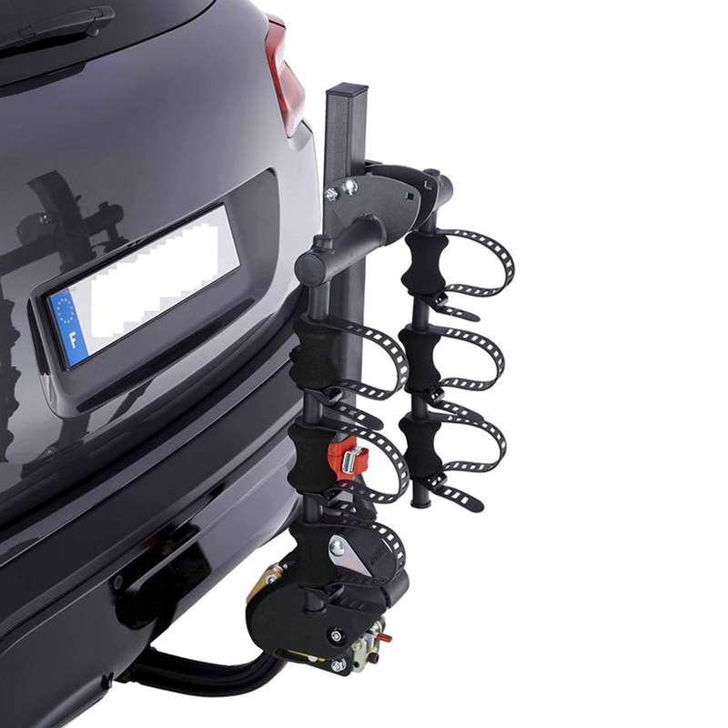 Porte velo d'attelage suspendu Mottez hercule pour 3 velos vae inclinable avec antivol, syteme easy pour montage rapide - fabrication francaise homologue ce - charge maxi 60KGS - vue 2
