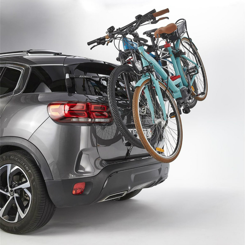 Porte-vélo de coffre Mottez SHIVA-2 VAE pour 2 vélos avec antivol - vue 2