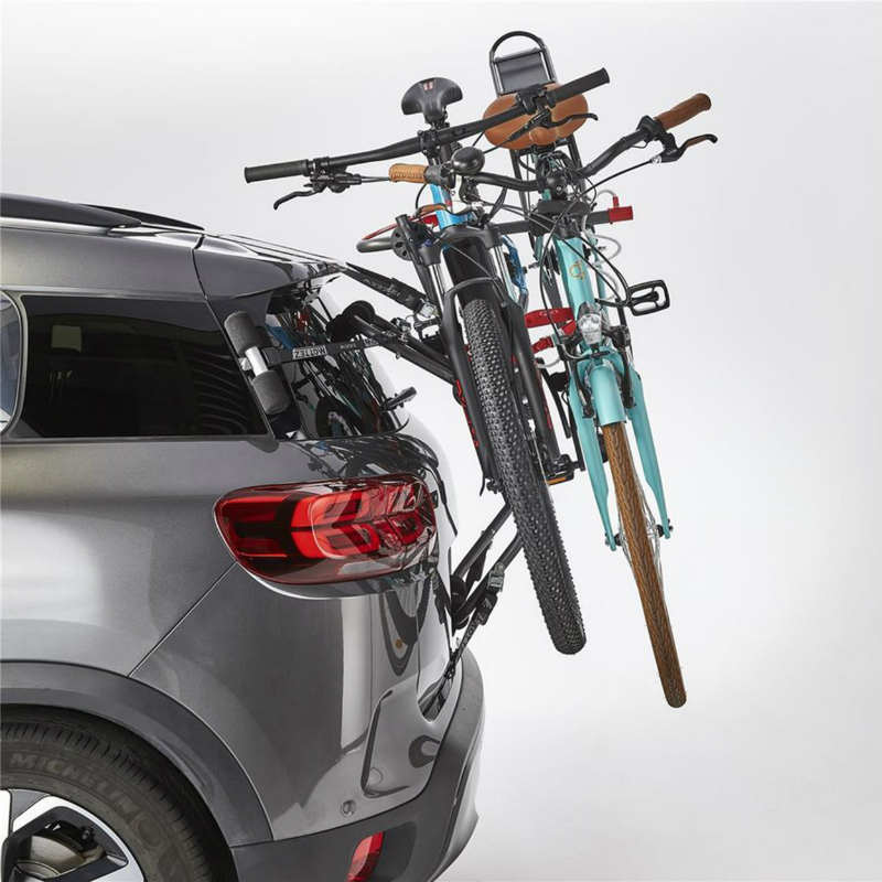 Porte-vélo de coffre Mottez SHIVA-2 VAE pour 2 vélos avec antivol - vue 3