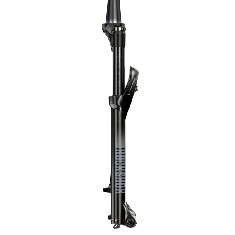Fourche VTT 27.5 " Rockshox judy silver TK solo air noir pour frein a disque (cone 39.8MM en bas) pivot conique lisse 1"1-8-28,6 avec axe traversant boost 15X110 exterieur reglable-blocable deb. 120MM - vue 3