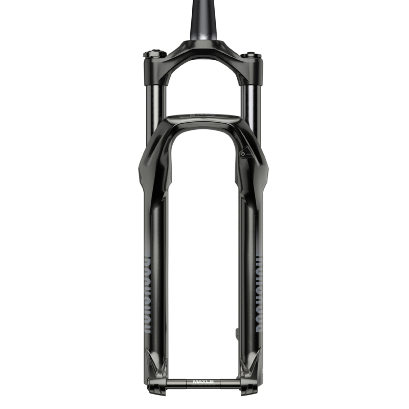 Fourche VTT 29 " Rockshox judy silver TK solo air noir pour frein a disque (cone 39.8MM en bas) pivot conique lisse 1"1-8-28,6 avec axe traversant boost 15X110 exterieur reglable-blocable deb. 120MM - vue 2