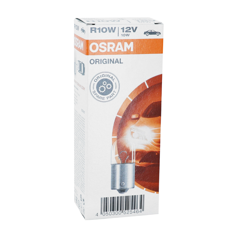 Ampoule Osram 12V 10W BA15S R10W blanc feu arrière stop clignotants - Boîte de 10 - vue 3