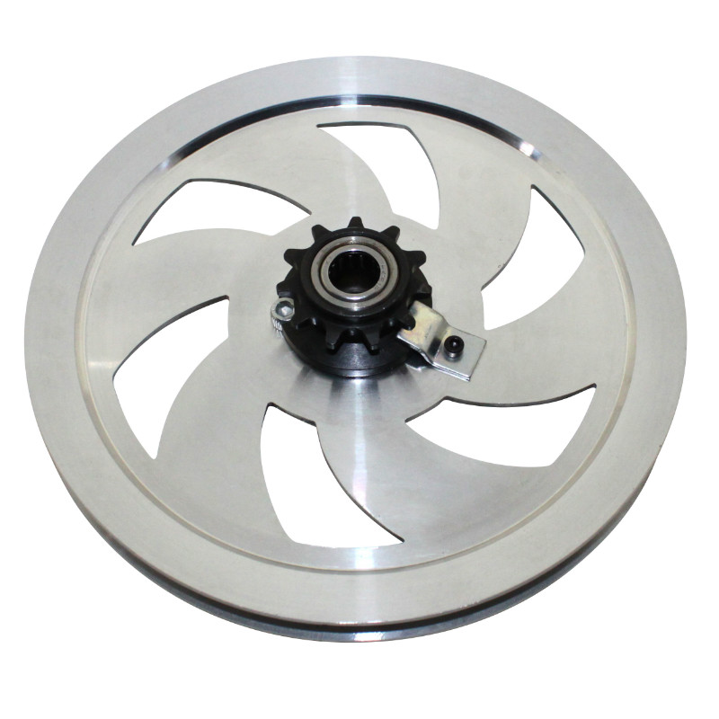 Poulie cyclo aluminium ajouré pour MBK 51 avec pignon 11 DTS P2R