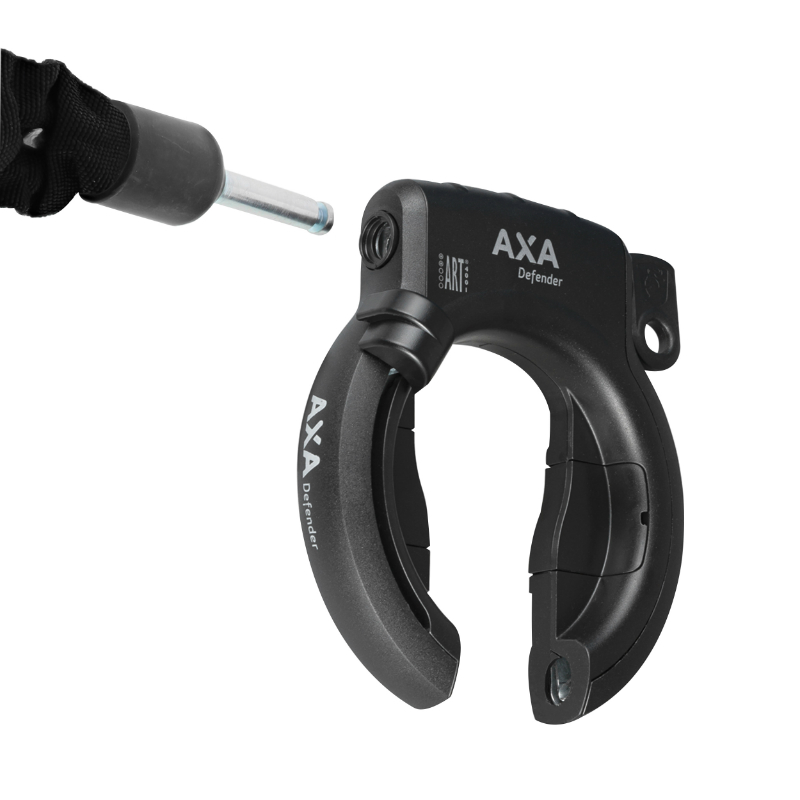 Antivol vélo fer à cheval AXA Defender noir sans fixation compatible Plug sécurité niveau 12-15 - vue 2
