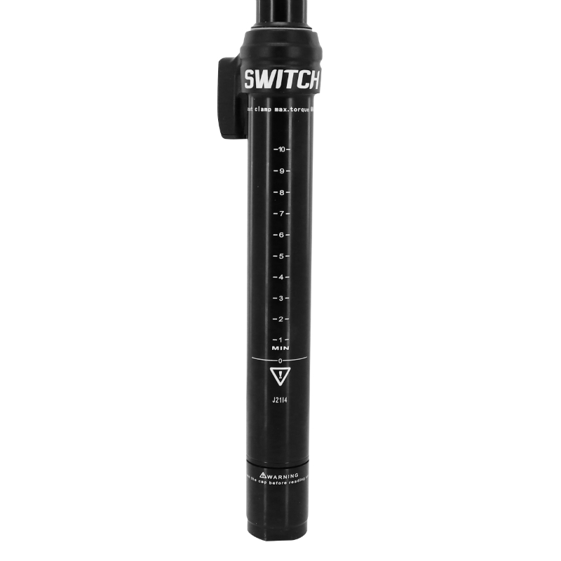 Tige de selle VTT telescopique Switch alu noir diam. 30,9 L400MM (reglage par cable externe 0-125MM) fixation cintre - vue 2