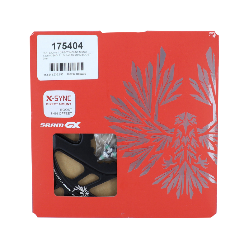 Plateau VTT direct mount pour Sram GX origine 34DTS mono x-sync eagle 12V boost narrow wide (deport 3MM) - vue 2