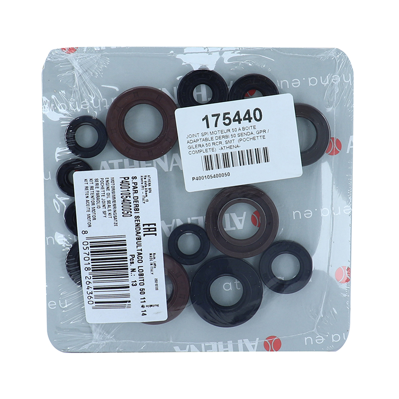 Joint spi moteur 50 à boîte adaptable Derbi 50 Senda, GPR - Gilera 50 RCR, SMT - Pochette complète Athena - vue 3