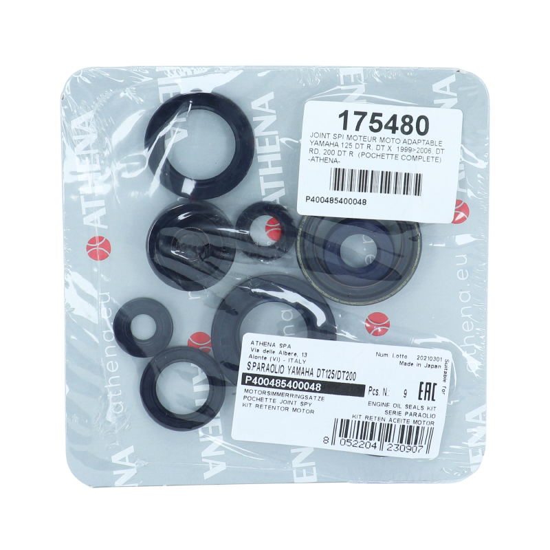 Joint spi moteur Athena Yamaha 125 DT R, DT X 1999-2006, DT RD, 200 DT R (pochette complète) - vue 2