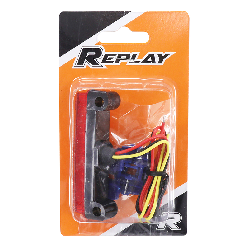 Feu arrière universel Replay à LEDs barrette rouge avec stop (6 LEDs rouges) L78MM H25MM homologué CE - vue 5