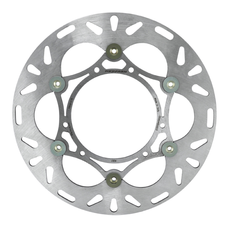 Disque de frein avant NEWFREN adaptable Derbi 50 Senda DRD Xtreme 2000-2001 - Gilera 50 SMT 2003-2010 - Bultaco 50 Lobito 1999-2014 (Ø 260 mm - int. 108 mm - 6 trous) DF4051AF