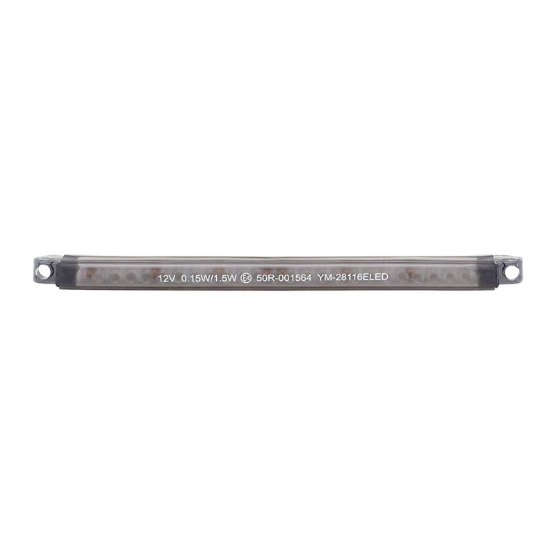 Feu arrière universel Replay à LEDs barrette fumé 24 LEDs rouge homologué CE - vue 2