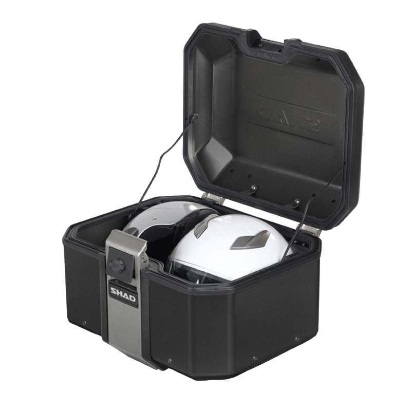 TOP CASE SHAD TR48 TERRA 48L BLACK EDITION AVEC LOCK SYSTEM - CAPACITE 2 CASQUES 1 JET + 1 INTEGRAL (Platine vendue séparemment) (D0TR48100B) - vue 2