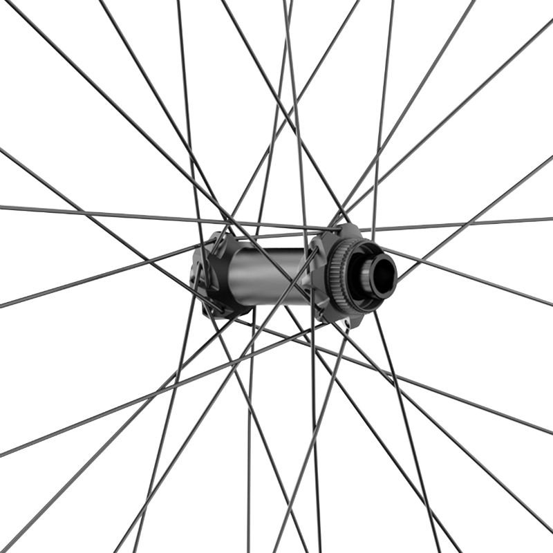 Roue VTT disque 27.5" Dt Swiss M1900 boost centerlock tubeless ready avant noir traversant 15-110 - jante 30C - resiste poids 110KGS - vue 2