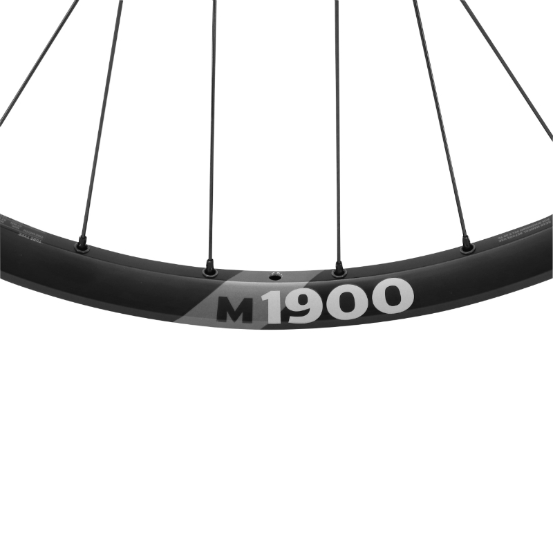 Roue VTT disque 27.5" Dt Swiss M1900 boost centerlock tubeless ready avant noir traversant 15-110 - jante 30C - resiste poids 110KGS - vue 3