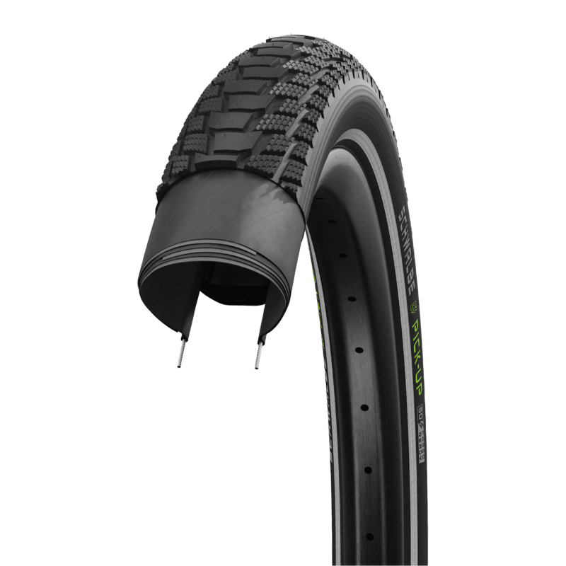 Pneu Schwalbe Pick-Up Cargo City 24 x 2.15 noir TR Double Defense (55-507) VAE - vue 3