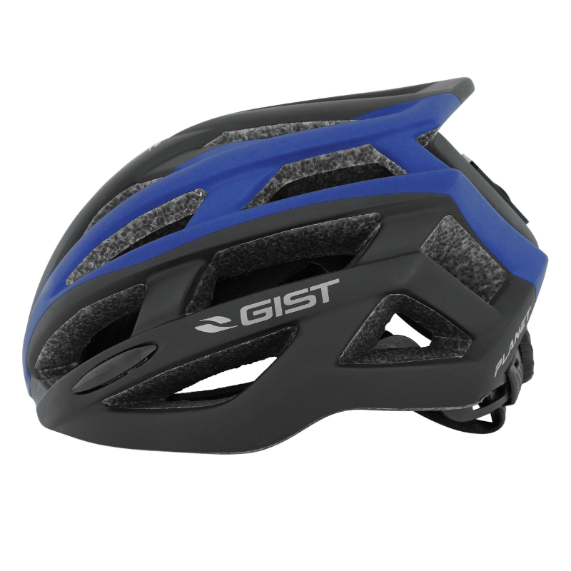 Casque vélo adulte GIST Route Planet noir-bleu mat in-mold 58-62 cm - vue 3