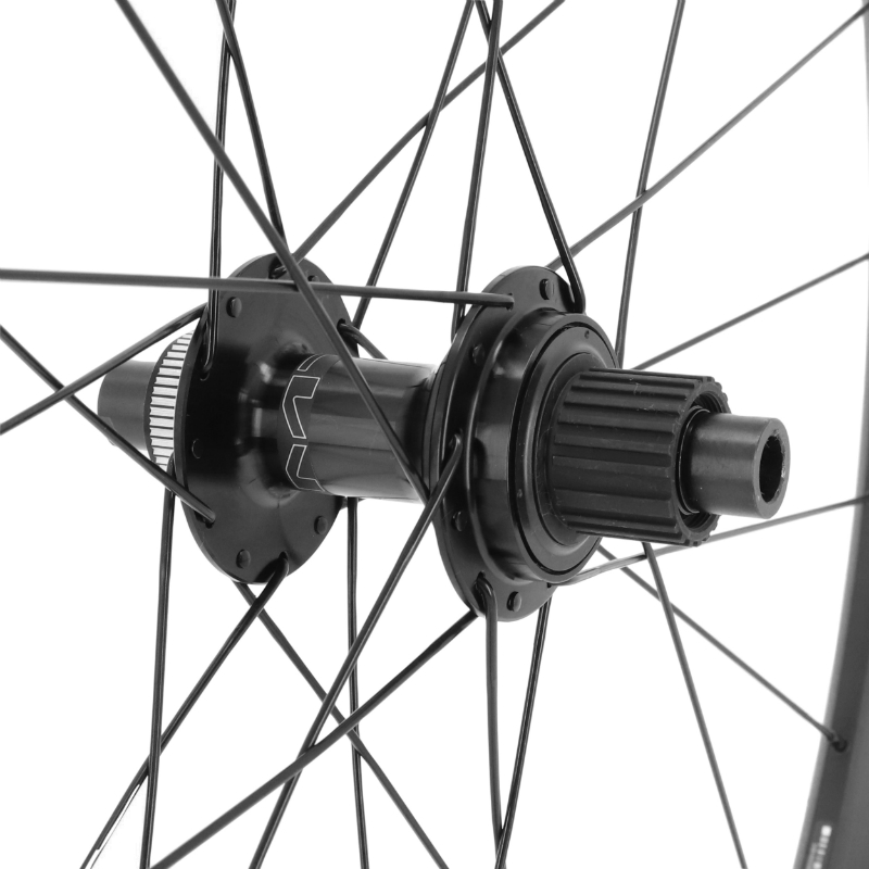 Roue VTT 29" Shimano MT601 Boost tubeless ready centerlock arrière cassette Shimano microspline 12V noir axe traversant 12-148 jante 25C - vue 3