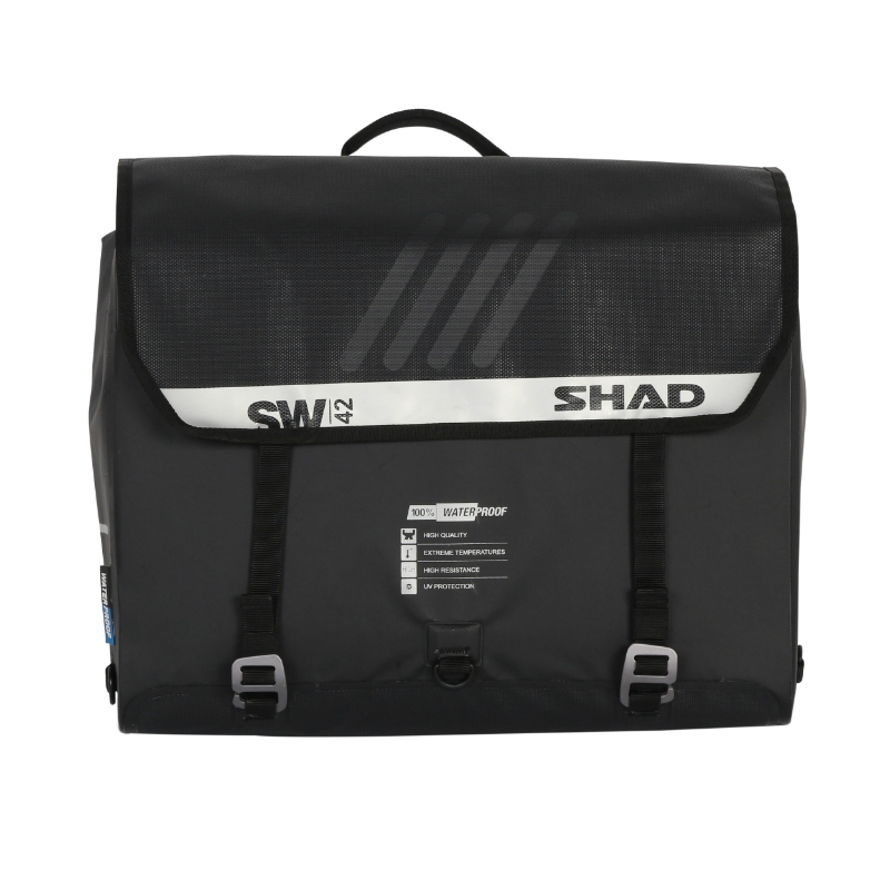 Sacoche cavaliere laterale Shad SW42 noir 25L (fixation universelle incluse) (X0SW42) - vue 2