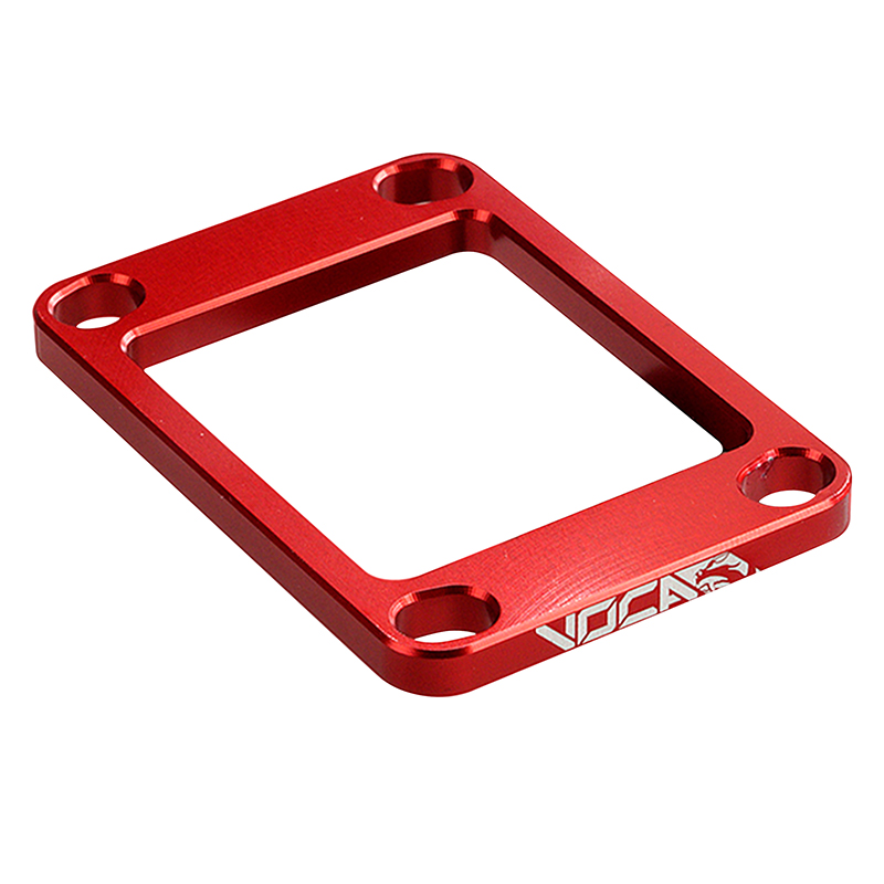 Cale de clapet d'admission VOCA Racing Minarelli 50 AM6 / Derbi 50 Senda - 5 mm alu CNC rouge