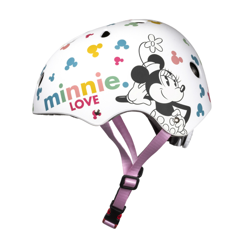 Casque vélo enfant Disney Minnie blanc taille 54-58 - vue 3