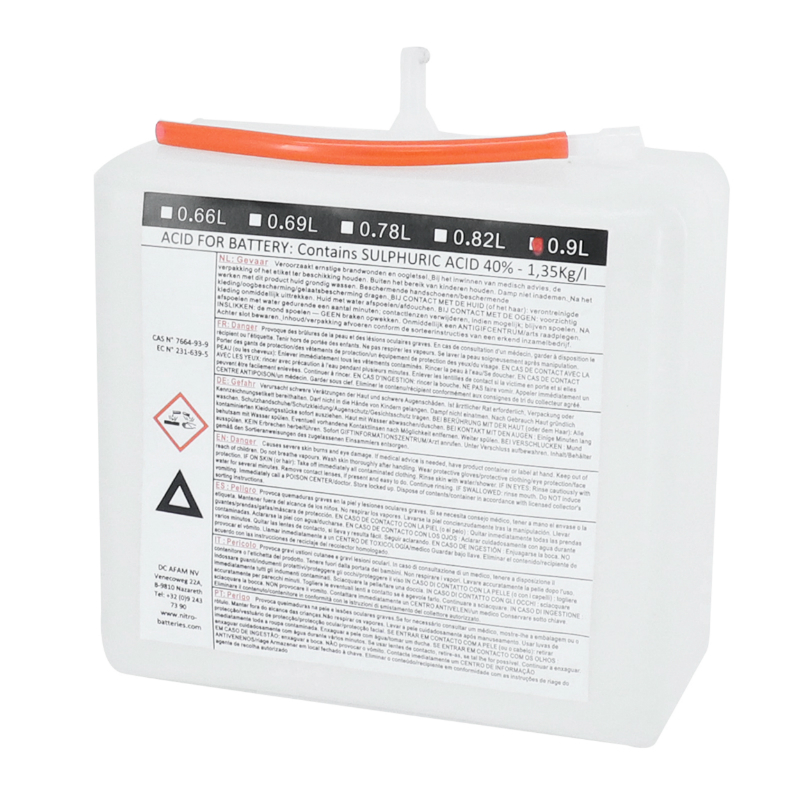 Batterie 12V 14 ah NB14-A2 Nitro conventionnelle avec entretien (lg134xl89xh166mm) (equivalent YB14-A2) - vue 3