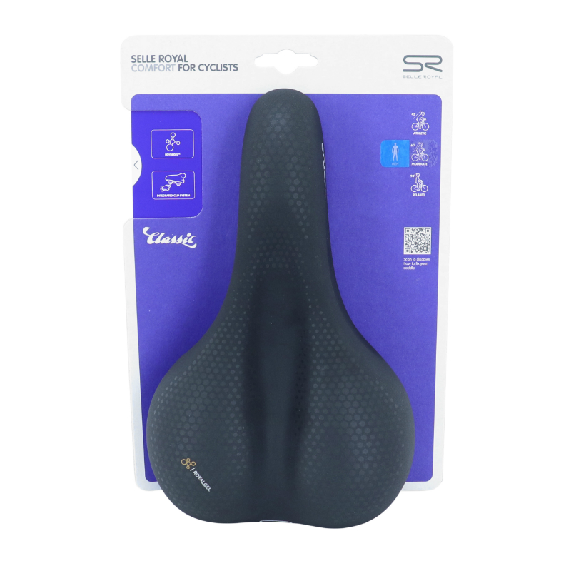 Selle Royal avenue gel sport avec canal anatomique noir 256X158 MM 450G - vue 5