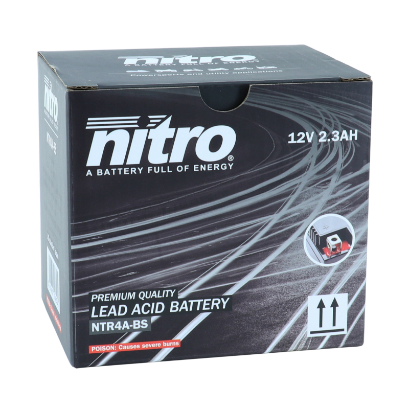 Batterie 12V 2,3 ah NTR4A-BS Nitro MF sans entretien avec pack acide (lg114xl49xh86mm) - vue 4