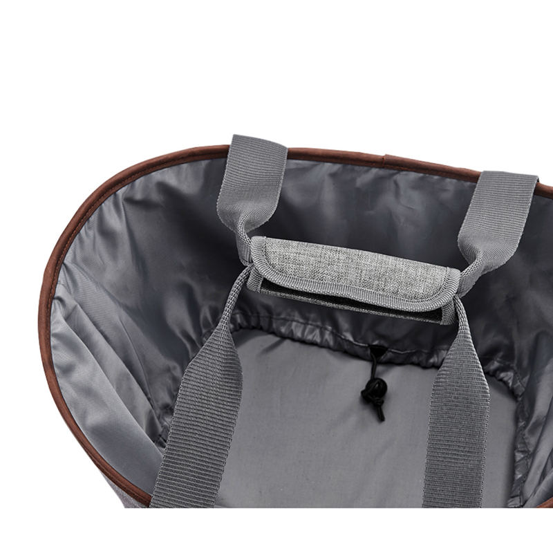 Panier-sac a main velo Racktime agnetha bleu pois fixation porte bagage (l 34CM x l 26CM x h 37CM) - compatible systeme Racktime snapit - vue 2