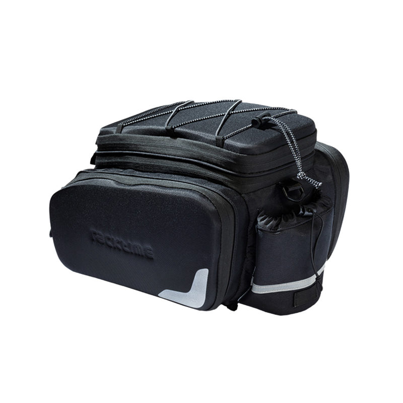 Sacoche arriere velo Racktime odin noir fixation porte bagage (l 37CM x l 24CM x h 24CM) - compatible systeme Racktime snapit (avec sacoches laterale rabatables) - vue 3