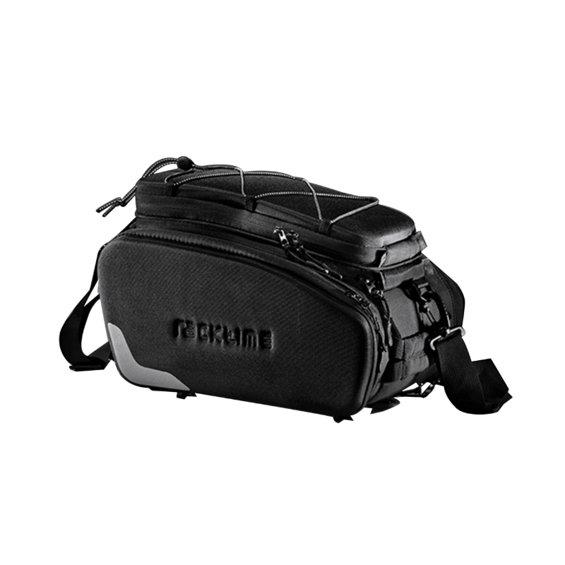 Sacoche arriere velo Racktime odin noir fixation porte bagage (l 37CM x l 24CM x h 24CM) - compatible systeme Racktime snapit (avec sacoches laterale rabatables) - vue 6