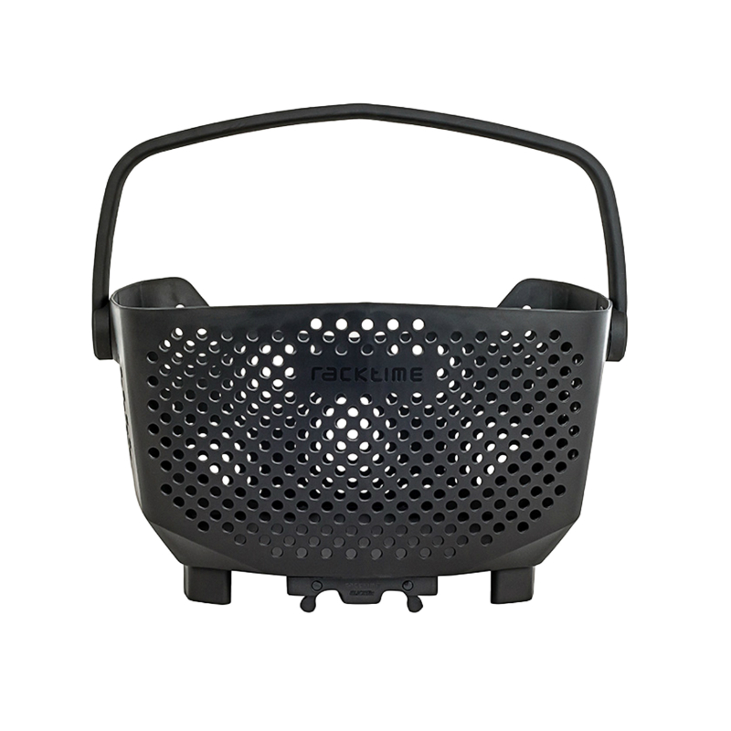 Panier arrière plastique Racktime Bask-It noir avec anse sur porte-bagage 43x24x29 cm - vue 2