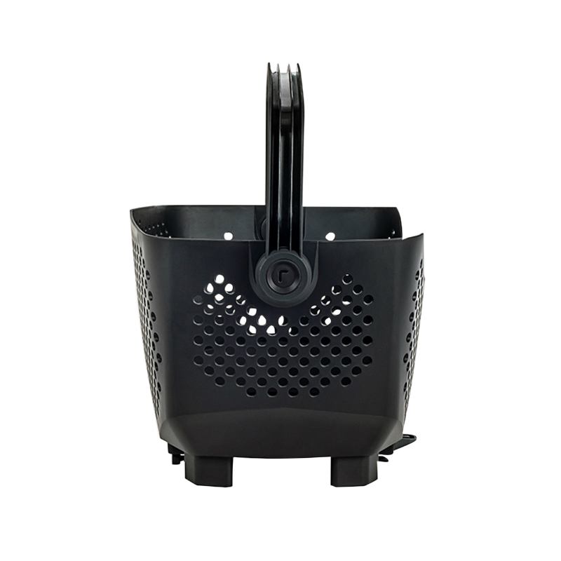 Panier arrière plastique Racktime Bask-It noir avec anse sur porte-bagage 43x24x29 cm - vue 3